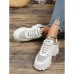 Women's Sneakers Plus Size Height Increasing Shoes Platform Sneakers Work Daily Solid Color Color Block Tassel Platform Wedge Heel Round Toe Fashion Sporty Casual Running Walking PU Lace-up Black