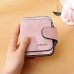 Fashion Women's Short Wallets PU Leather Matte Small Casual Coin Purse Zipper Money Bag Hasp Clutch Credit Card Holder Clip