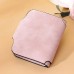 Fashion Women's Short Wallets PU Leather Matte Small Casual Coin Purse Zipper Money Bag Hasp Clutch Credit Card Holder Clip