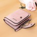 Fashion Women's Short Wallets PU Leather Matte Small Casual Coin Purse Zipper Money Bag Hasp Clutch Credit Card Holder Clip