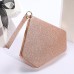 Women's Evening Bag Polyester Wedding Party Glitter Chain Solid Color Glitter Shine Silver Black White