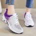 Women's Sneakers Platform Sneakers Outdoor Daily Color Block Summer Flat Heel Round Toe Fashion Sporty Casual Running Walking Tissage Volant Lace-up Black Pink Blue