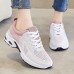 Women's Sneakers Platform Sneakers Outdoor Daily Color Block Summer Flat Heel Round Toe Fashion Sporty Casual Running Walking Tissage Volant Lace-up Black Pink Blue