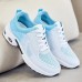 Women's Sneakers Platform Sneakers Outdoor Daily Color Block Summer Flat Heel Round Toe Fashion Sporty Casual Running Walking Tissage Volant Lace-up Black Pink Blue