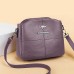 Women's Crossbody Bag Shoulder Bag Hobo Bag PU Leather Shopping Daily Zipper Large Capacity Waterproof Durable Solid Color Violets Black Red