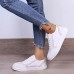 Women's Sneakers Plus Size White Shoes Outdoor Daily Solid Color Solid Colored Summer Lace-up Flat Heel Round Toe Sporty Casual Walking PU Lace-up Dark Brown Black White