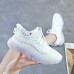 Women's Sneakers Flyknit Shoes Daily Color Block Shoes And Bags Matching Sets Summer Lace-up Flat Heel Round Toe Casual Walking Tissage Volant Lace-up Black White Pink