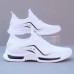 Men's Sneakers Casual Shoes Sporty Look Flyknit Shoes White Shoes Sporty Casual Outdoor Daily Tissage Volant Breathable Comfortable Slip Resistant Lace-up Black White Summer