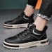 Men's Sneakers Sporty Look Running Walking Sporty Casual Outdoor Daily Faux Leather Breathable Elastic Band Black White Grey Summer Spring