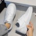 Men's Sneakers Retro White Shoes Walking Casual Daily Leather Comfortable Booties / Ankle Boots Loafer White Gray Spring Fall