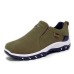 Men's Sneakers Hiking Shoes Shock Absorption Breathable Wearable Lightweight Hiking Outdoor Rubber Summer Spring Black Blue Green khaki