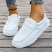 Women's Sneakers Plus Size Canvas Shoes Comfort Shoes Outdoor Daily Solid Color Summer Flat Heel Round Toe Fashion Sporty Casual Walking Canvas Lace-up Black White Blue