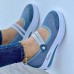 Women's Sneakers Loafers Plus Size Platform Loafers Outdoor Daily Solid Color Summer Wedge Heel Round Toe Casual Comfort Minimalism Tissage Volant Loafer Black White Pink