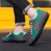 Men's Sneakers Comfort Shoes Casual Outdoor Daily Faux Leather Breathable Loafer Gray Green Black White Color Block Summer Spring