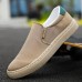 Men's Sneakers Dress Loafers Walking Casual Daily Canvas Breathable Loafer Black White Green Spring Fall