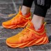 Men's Sneakers Flyknit Shoes Running Casual Daily Tissage Volant Breathable Lace-up Black White Yellow Summer Spring