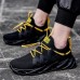 Men's Sneakers Flyknit Shoes Running Casual Daily Tissage Volant Breathable Lace-up Black White Yellow Summer Spring