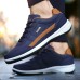 Men's Sneakers Running Shoes Tennis Shoes Comfort Shoes Casual Outdoor Daily Walking Shoes PU Black / Red White Dark Blue Fall