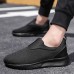 Men's Basketball Shoes Sneakers Classic Casual Outdoor Daily Elastic Fabric Tissage Volant Loafer Black and White Black Blue Summer Spring