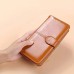 Women's Wallet Credit Card Holder Wallet PU Leather Shopping Daily Zipper Lightweight Durable Anti-Dust Solid Color Wine Dark Brown Black