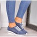 Women's Sneakers Canvas Shoes Plus Size Platform Sneakers Outdoor Daily Solid Color Summer Wedge Heel Vintage Fashion Casual Running Canvas Lace-up Black Pink Blue