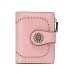 Women's Wallet Coin Purse Mobile Phone Bag Credit Card Holder Wallet PU Leather Shopping Daily Zipper Large Capacity Breathable Durable Solid Color Black Pink Wine