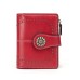 Women's Wallet Coin Purse Mobile Phone Bag Credit Card Holder Wallet PU Leather Shopping Daily Zipper Large Capacity Breathable Durable Solid Color Black Pink Wine