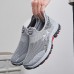 Men's Sneakers Casual Shoes Sporty Look Flyknit Shoes Running Hiking Fitness & Cross Training Shoes Vintage Sporty Casual Outdoor Daily Tissage Volant Breathable Loafer Black Grey Summer Spring