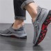 Men's Sneakers Casual Shoes Sporty Look Flyknit Shoes Running Hiking Fitness & Cross Training Shoes Vintage Sporty Casual Outdoor Daily Tissage Volant Breathable Loafer Black Grey Summer Spring