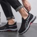 Men's Sneakers Casual Shoes Sporty Look Flyknit Shoes Running Hiking Fitness & Cross Training Shoes Vintage Sporty Casual Outdoor Daily Tissage Volant Breathable Loafer Black Grey Summer Spring