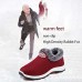 Women's Sneakers Slip-Ons Flyknit Shoes Platform Sneakers Comfort Shoes Outdoor Work Athletic Solid Color Winter Flat Heel Round Toe Casual Comfort Running Hiking Tissage Volant Loafer Wine Black