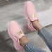 Women's Sneakers Slip-Ons Pink Shoes Plus Size Height Increasing Shoes Daily Solid Color Summer Zipper Flat Heel Round Toe Casual Comfort PU Loafer Black White Pink