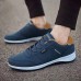 Men's Sneakers Sporty Look Running Walking Business Sporty Casual Outdoor Daily PU Breathable Black Blue Summer Spring