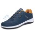 Men's Sneakers Sporty Look Running Walking Business Sporty Casual Outdoor Daily PU Breathable Black Blue Summer Spring