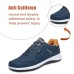 Men's Sneakers Sporty Look Running Walking Business Sporty Casual Outdoor Daily PU Breathable Black Blue Summer Spring