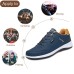 Men's Sneakers Sporty Look Running Walking Business Sporty Casual Outdoor Daily PU Breathable Black Blue Summer Spring