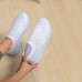 Women's Sneakers Slip-Ons Bling Bling Shoes Plus Size Flyknit Shoes Outdoor Office Work Solid Color Solid Colored Summer Crystal Flat Heel Closed Toe Casual Running Walking Knit Tissage Volant Loafer