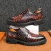 Men's Sneakers Brogue Walking Casual Athletic PU Slip Resistant Lace-up Black Brown Fall