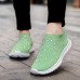 Women's Sneakers Slip-Ons Plus Size Slip-on Sneakers Outdoor Daily Beach Color Block Summer Rhinestone Flat Heel Round Toe Classic Casual Running Walking Tissage Volant Loafer Rainebow Black White