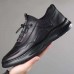 Men's Sneakers Oxfords Casual Shoes Comfort Shoes Walking Vintage Classic Casual Daily Office & Career Party & Evening Cowhide Breathable Slip Resistant Elastic Band Black Spring Fall