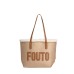 Women's Shoulder Bag Suede Daily Large Capacity Foldable Anti-Dust Color Block Letter Brown Beige