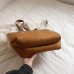 Women's Shoulder Bag Suede Daily Large Capacity Foldable Anti-Dust Color Block Letter Brown Beige