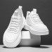 Men's Sneakers Plus Size Height Increasing Shoes Dad Shoes Running Walking Sporty Casual Outdoor Daily Mesh PU Breathable Height Increasing Lace-up White brown White Spring Fall