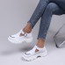 Women's Sneakers Plus Size Outdoor Athletic Color Block Summer Cut Out Flat Heel Round Toe Sporty Casual Running Faux Leather Buckle Black White Blue