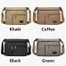 Men's Crossbody Bag Shoulder Bag Canvas Tote Bag Canvas Office Daily Zipper Adjustable Large Capacity Breathable Solid Color Black Blue khaki