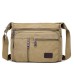 Men's Crossbody Bag Shoulder Bag Canvas Tote Bag Canvas Office Daily Zipper Adjustable Large Capacity Breathable Solid Color Black Blue khaki