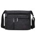 Men's Crossbody Bag Shoulder Bag Canvas Tote Bag Canvas Office Daily Zipper Adjustable Large Capacity Breathable Solid Color Black Blue khaki