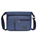 Men's Crossbody Bag Shoulder Bag Canvas Tote Bag Canvas Office Daily Zipper Adjustable Large Capacity Breathable Solid Color Black Blue khaki