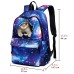 Men's Women's Backpack School Bag Bookbag 3D Print School Outdoor Daily Galaxy Cat Canvas Large Capacity Waterproof Durable Print Black Red Blue