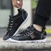 Men's Sneakers Comfort Shoes Walking Casual Outdoor Daily Mesh Breathable Comfortable Slip Resistant Lace-up Black White Color Block Summer